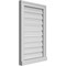 Ekena Millwork Vertical Surface Mount PVC Gable Vent: Functional, w/ 2"W x 2"P Brickmould Sill Frame, 18"W x 28"H GVPVE18X2803SF - alternate 2